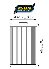 ISON 155 Oljefilter - KTM/Husaberg Husqvarna,Beta,Polaris 