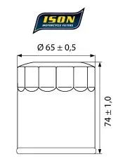 ISON 156 Oljefilter - KTM 620,640,EGS,LC4,SMC,SXC 