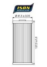 ISON 158 Oljefilter - KTM 450,950,990,1050,1090,1190,RC8,SM990 