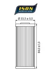 ISON 652 Oljefilter Husaberg/Husqvarna/KTM