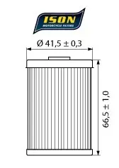 ISON 655 Oljefilter - KTM/HQ/Husaberg FE,FC,EXC,EXC-F,SMR,SX-F,XC-F 