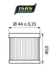 ISON 971 Oljefilter - Suzuki 125-400cc 