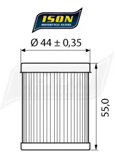 ISON 972 Oljefilter - Suzuki/Yamaha 250-400cc 