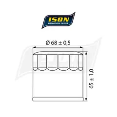 ISON 975 Oljefilter - Suzuki 650cc
