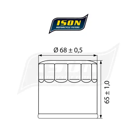 ISON 975 Oljefilter - Suzuki 650cc