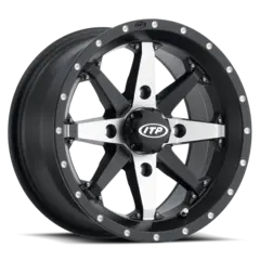 ITP Cyclone F+B - 4/137, 5+2 - 14x7 Svart og Maskinert, Rock Armor-teknologi