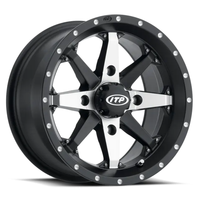 ITP Cyclone F+B - 4/137, 5+2 - 14x7 Svart og Maskinert, Rock Armor-teknologi 