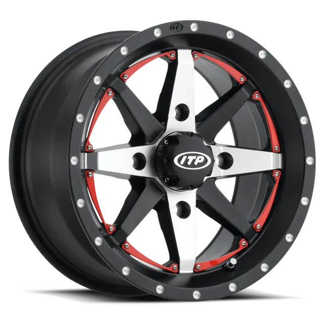 ITP Cyclone F+B - 4/137, 5+2 - 14x7 Svart og Maskinert, Rock Armor-teknologi 