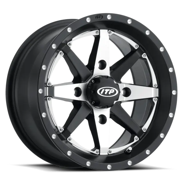 ITP Cyclone F+B - 4/137, 5+2 - 14x7 Svart og Maskinert, Rock Armor-teknologi 