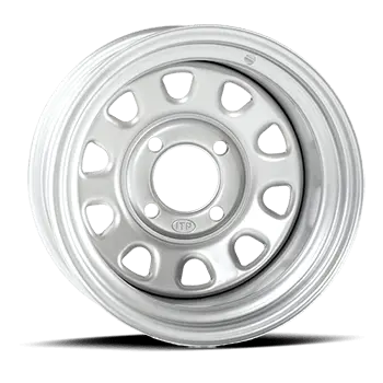 ITP Delta F+B - 12x7, 4/156 - 4+3, Sølv Prisgunstig Stålfelg, Sølv 