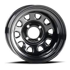 ITP Delta F+B - 12x7, 4/110 - 4+3, Sort Prisgunstig St&#229;lfelg, Sort