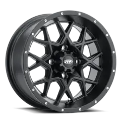 ITP Hurricane F+B - 12x7, 4/110 - 5+2 Matt Svart Finish