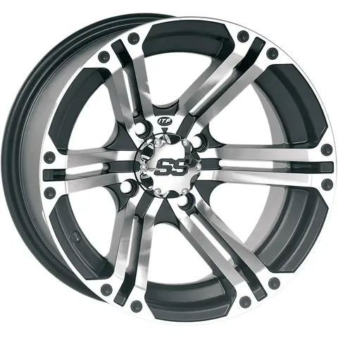 ITP SS212 - Can-Am - Sort/Maskinert SS Alloy-Serien, 12", 14", 15"