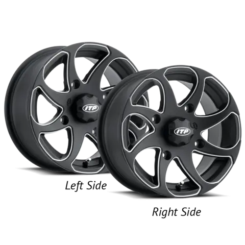 ITP Twister F+B 14x7 5+2 - Polaris Svart, R.Bestemt, Rock Armor, 14"