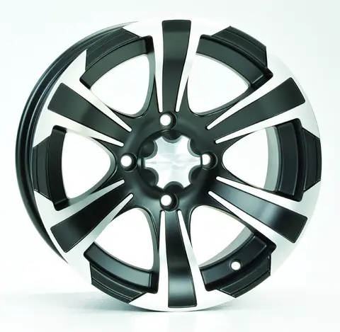 ITP SS Alloy SS312 F+B - 12x7, 4/115 Matt Sort/Maskinert