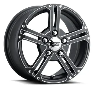 ITP SS212 F+B - 15x7, 5/4.5, 6+1,+61.8mm Sort/Maskinert, 5-bolt