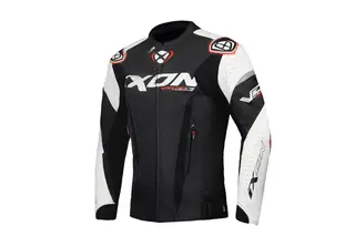 Ixon Vortex 3 Jakke Sort/hvit 2-delt racing skinndress