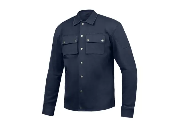 Ixon Settler Skjorte Navy M Urban kjøreskjorte stretch A-godkj.MC 