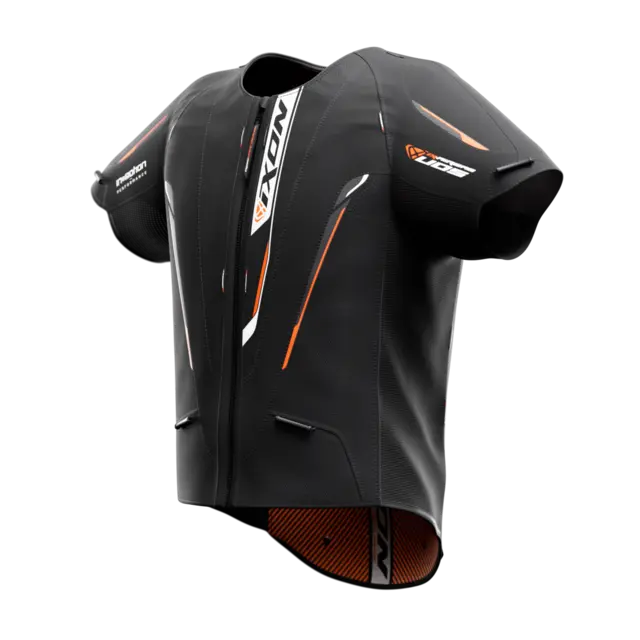 Ixon Ix-airbag U05 Vest Sort/O. Str M InMotion/Ixon Airbag Vest racing trådløs 