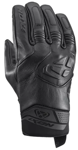 Ixon Mig 2 Leather vintage hansker Sort Kort roadster-hanske for varme dager