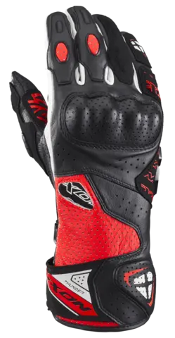Ixon Thunder Air hansker Sort/rød Ventilert racing/sport hanske