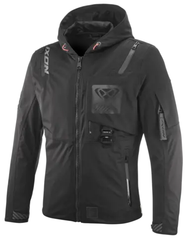 Ixon M-Quarter jakke, Sort Laminert softshell, 4veis-stretch, Urban