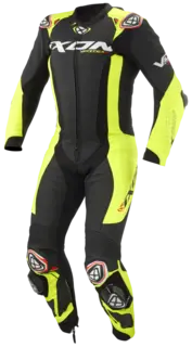 Ixon Vortex 3 Racing Sort/Gul Racingdress ventilert Airbag ready