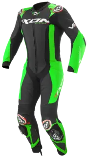 Ixon Vortex 3 Racing Sort/Gr&#248;nn Racingdress ventilert Airbag ready