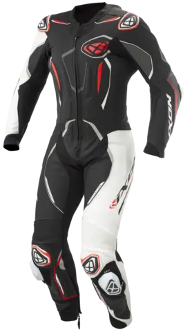 Ixon Demonio Racing Sort/hvit/r&#248;d Racingdress Ventilert Airbag-ready