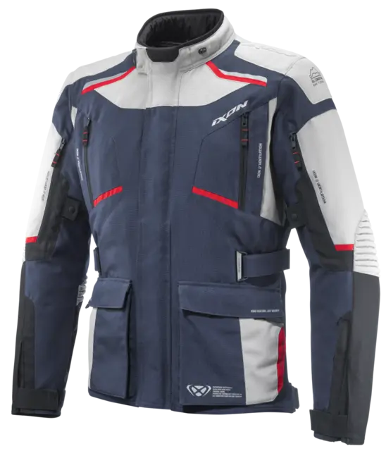 Ixon Midgard Touringjakke Grå/Navy L Prisgunstig fresh touring model 