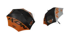 Ixon Cloudy paraply Sort/oransj Ixon paraply i regn/sol