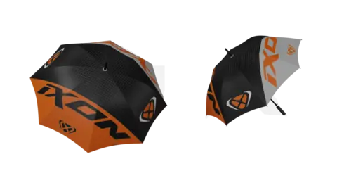 Ixon Cloudy paraply Sort/oransj Ixon paraply i regn/sol