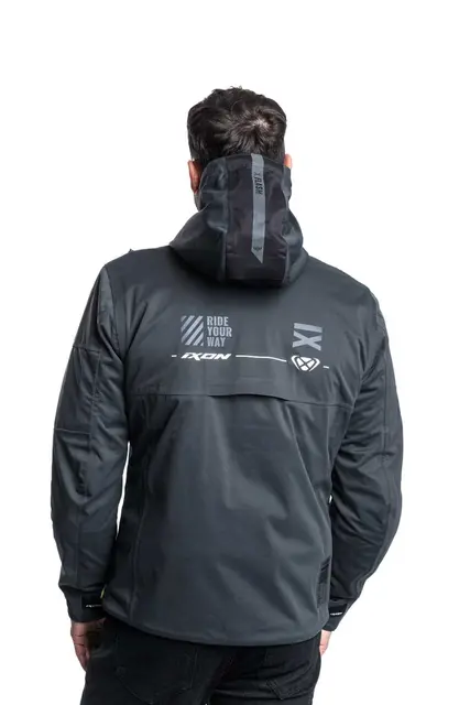 Ixon M-Quarter jakke Antrasitt XL Laminert softshell, 4veis-stretch, Urban 