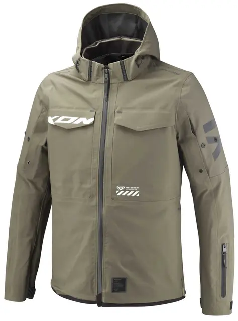 Ixon Square jakke Khaki XL 3L XDRY 3 vent porter Uttagbart fôr 
