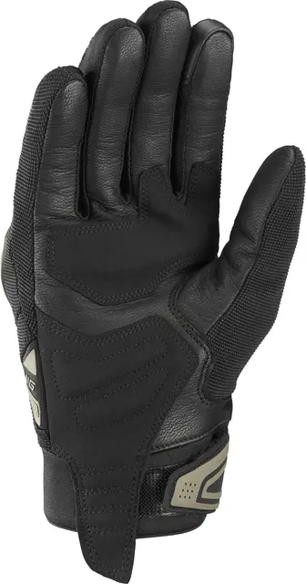 Ixon Mig 2 hansker Sort/Khaki M Kort roadster-hanske for varme dager 