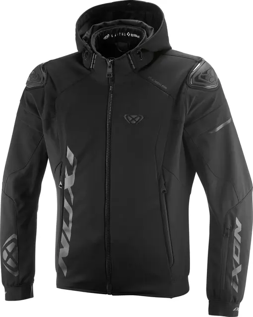 Ixon Pulsion Air jakke Sort S Softshell, stretch, ventilert AA-godkj 