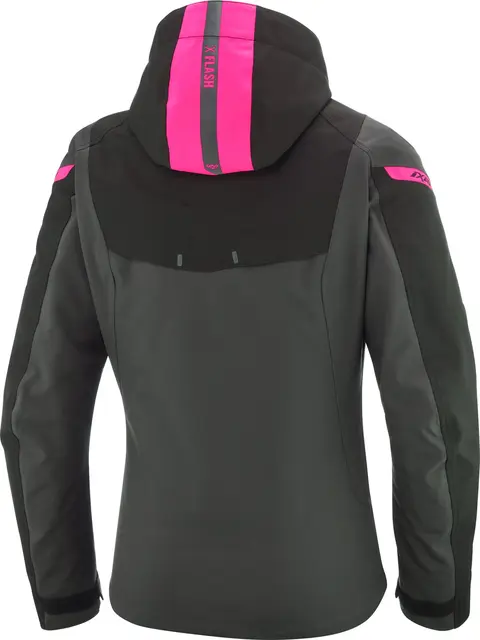 Ixon Burning Damejakke Sort/Rosa XS 3L XDRY 4 vent porter Uttagbart fôr 