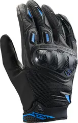 Ixon Rise Air2  hansker Sort/blå S Komfort ventilert skinn/mesh kombo