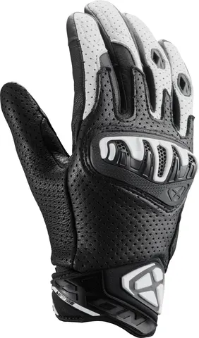 Ixon Mirage hansker Sort/hvit Perforert geiteskinn Sport Komfort