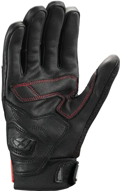 Ixon Mirage hansker Sort/hvit/rød S Perforert geiteskinn Sport Komfort 