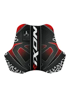 Ixon Race brystbestkytter Sort/Hvit/Rød Racing brystbeskytter