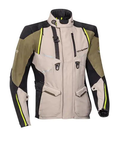 Ixon Eddas Jakke Gr&#229;/Khaki Adventure Vanntett X-Dry Z-liner