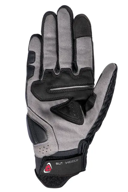 Ixon Dirt Air hanske Sort/antr./blå M Perforert mesh kunstig semsket skinn 