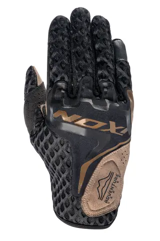 Ixon Dirt Air hanske Sort/sand Perforert mesh kunstig semsket skinn