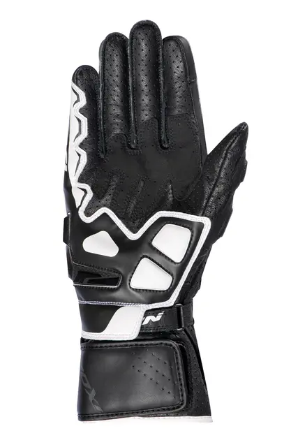 Ixon GP5 Air hanske Sort/hvit M Sport/racing perforert i geiteskinn 