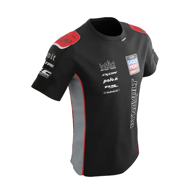 T-Shirt Replica Team Intact GP M Sort/Grå 