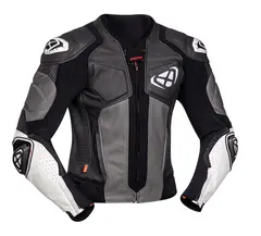 Ixon Vendetta EVO Jakke Sort/Gr&#229; S Sport/racing 2-delt skinn, stretch