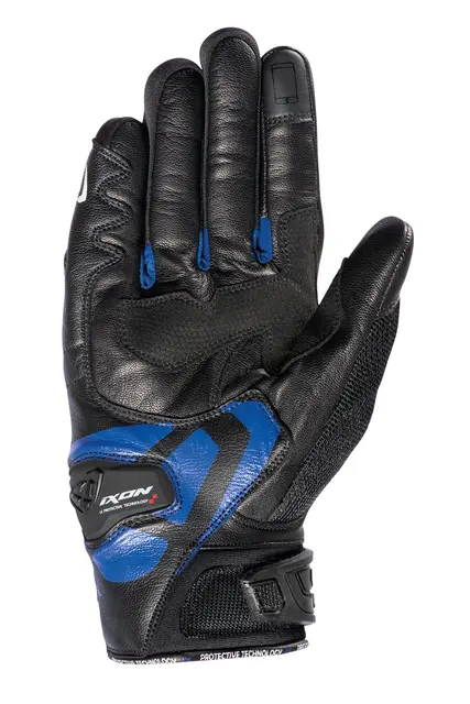 Ixon Rise Air hanske Sort/blå M Kort sporty perforert mesh/geiteskinn 