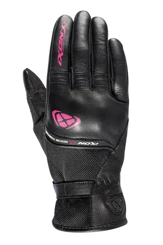 Ixon RS Shine 2 damehanske Sort/rosa Sporty kort mesh/geiteskinn til dame