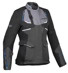 Ixon Eddas Damejakke Gr&#229;/bl&#229;/sort L Adventure Vanntett X-Dry Z-liner